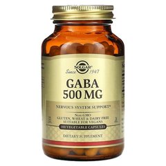 Solgar GABA 500 mg 100 капс. GABA