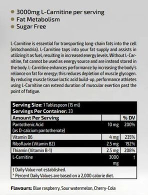 Kevin Levrone Gold L-Carnitine 3000 mg 500 мл L-Карнитин