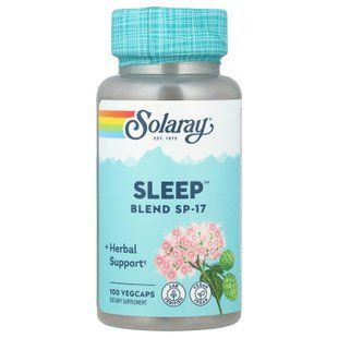 Solaray Sleep Blend SP-17 100 рослинних капсул Інші екстракти
