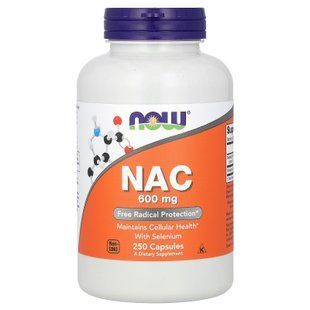 NOW NAC 600 mg 250 caps NAC (N-ацетил-L-цистеин)