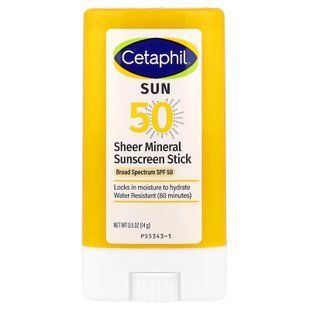 Cetaphil Sheer Mineral Sunscreen Stick SPF 50 14 g Солнцезащитные средства
