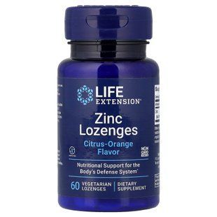 Life Extension Zinc Lozenges 18.75 mg 60 вегетарианских леденцов Цинк