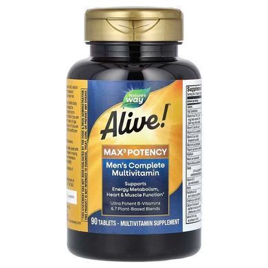 Nature's Way Alive!&reg; Max3 Potency Men's Complete Multivitamin 90 tab Витамины для мужчин