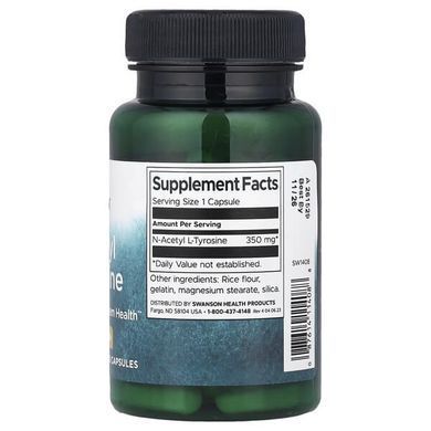 Swanson N-Acetyl L-Tyrosine 350 mg 60 Capsules