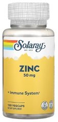 Solaray Zinc 50 mg 100 рослинних капсул Цинк