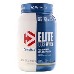 Dymatize Elite Whey Protein 907 грамм, Клубника