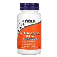 NOW L-Theanine 100 mg 90 капсул Теанін