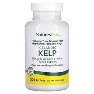 Nature's Plus Icelandic Kelp 300 таблеток Йод