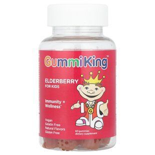 GummiKing Elderberry for Kids 60 жувальних цукерок Бузина