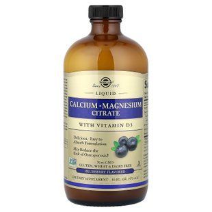 Solgar Liquid Calcium Magnesium Citrate With Vitamin D3 473 ml Кальций