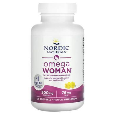 Nordic Naturals Omega Woman with Evening Primrose Oil 120 Soft Gels Омега-3