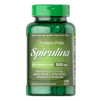 Puritan's Pride Spirulina 500 mg 200 таб Спирулина