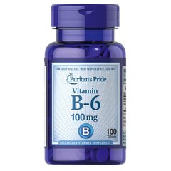 Puritan's Pride Vitamin B-6 100 mg 100 таб