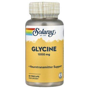 Solaray Glycine 1000 mg 60 рослинних капсул Гліцин
