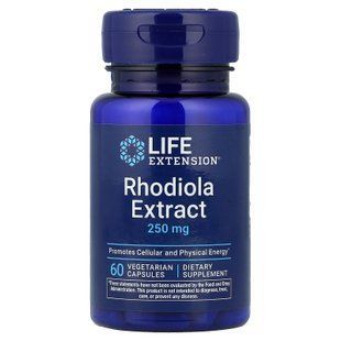 Life Extension Rhodiola Extract 250 mg 60 капсул Родіола