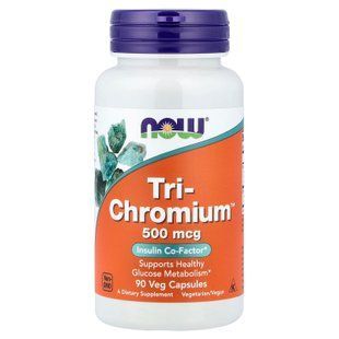 NOW Tri-Chromium 500 mcg 90 caps Хром