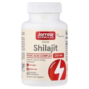 Jarrow Formulas Vegan Shilajit 250 mg 60 рослинних капсул Інші екстракти
