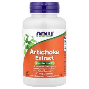 NOW Artichoke Extract 90 капсул Артишок