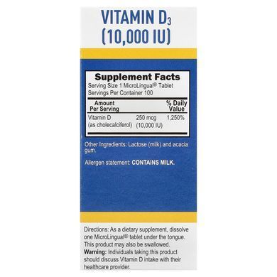 Superior Source Extra Strength D3 10,000 IU 100 быстрорастворимых таблеток Витамин D