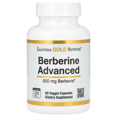 California Gold Nutrition Berberine Advanced 550 mg 60 капс. Берберин