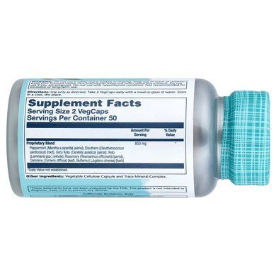 Solaray Memory Blend SP-30 100 капсул Для мозкової активності, нервової системи і сну