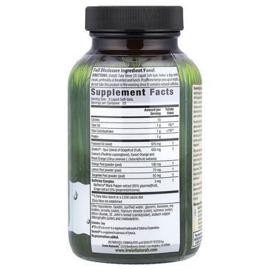 Irwin Naturals Stored-Fat Belly Burner 60 liquid softgels Комплексные жиросжигатели