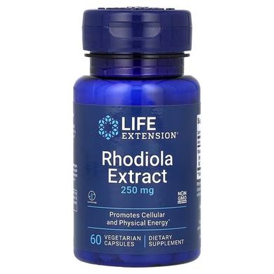 Life Extension Rhodiola Extract 250 mg 60 капс. Родиола