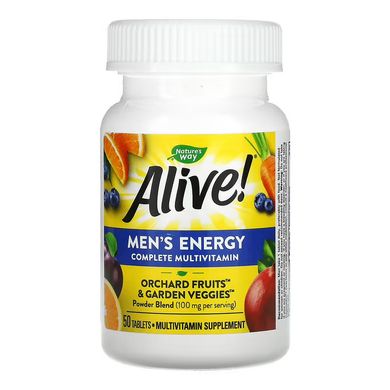Nature's Way Alive! Men's Energy Complete Multivitamin 50 табл. Витамины для мужчин