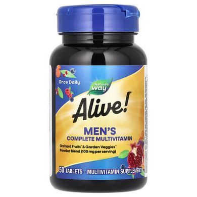 Nature's Way Alive! Men's Energy Complete Multivitamin 50 tab Витамины для мужчин