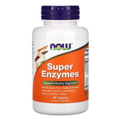 NOW Super Enzymes 90 табл Энзимы
