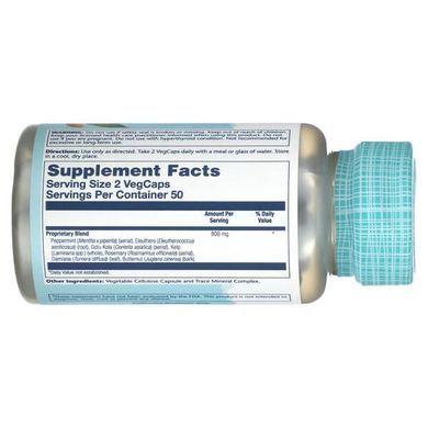 Solaray Memory Blend SP-30 100 капсул Для мозкової активності, нервової системи і сну
