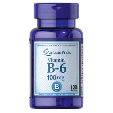 Puritan's Pride Vitamin B-6 100 mg 100 таб Витамин B-6