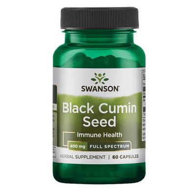 Swanson Black Cumin Seed 400 mg 60 капсул Черный тмин