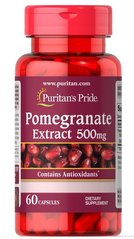 Puritan's Pride Pomegranate Extract 500 mg 60 капсул Інші екстракти