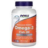 NOW Omega-3 Fish Oil 1000 mg 200 рідких капсул Омега-3