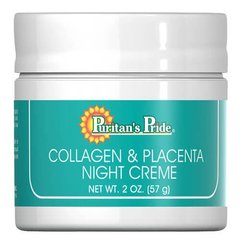 Puritan's Pride Natural Collagen and Placenta Night Creme 57 грам Креми