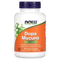 NOW Dopa Mucuna 180 капсул Інші екстракти