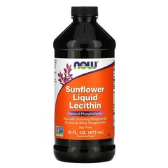 NOW Sunflower Liquid Lecithin 473 ml Лецитин