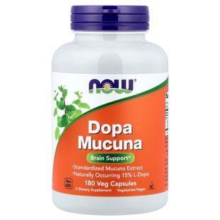 NOW Dopa Mucuna 180 капсул Інші екстракти