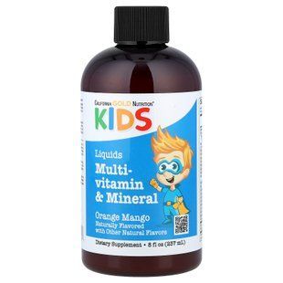 California Gold Nutrition Liquid Multi-Vitamin & Mineral For Children 237 ml Мультивитамины для детей
