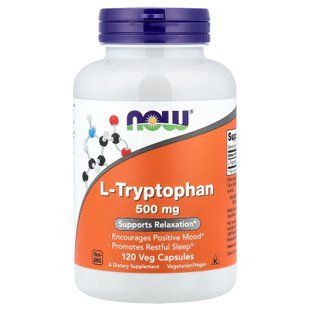 NOW L-Tryptophan 500 mg 120 caps Триптофан