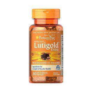 Puritan's Pride Lutigold Extra with Zeaxanthin Healthy Eyes 30 капсул Лютеїн