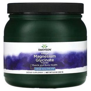 Swanson Magnesium Glycinate Albion Powder 150 g Магній
