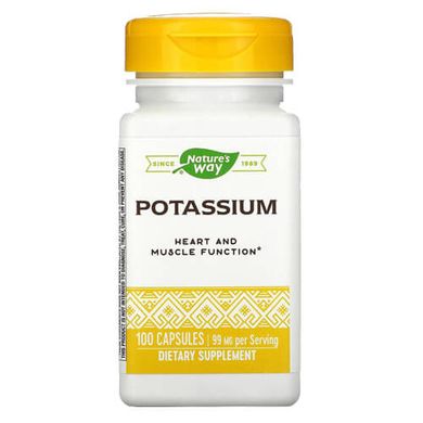 Nature's Way Potassium 100 капсул Калий