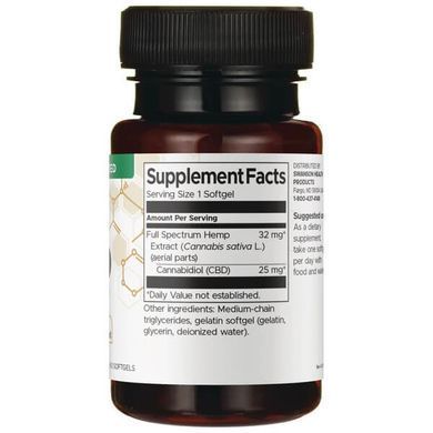 Swanson CBD Full Spectrum 25 mg 60 растительных капсул Масло CBD
