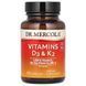 Dr. Mercola Vitamins D3 & K2 5000IU/180mcg 30 капсул