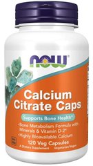 NOW Calcium Citrate Caps 120 капсул Кальцій