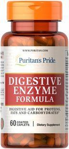 Puritan's Pride Digestive Enzyme Formula 60 tab Энзимы