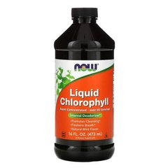 (Треснутые крышки) NOW Liquid Chlorophyll 473 мл Хлорофилл
