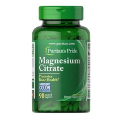 (Подерта етикетка) Puritan's Pride Magnesium Citrate 200 mg 90 табл Магній